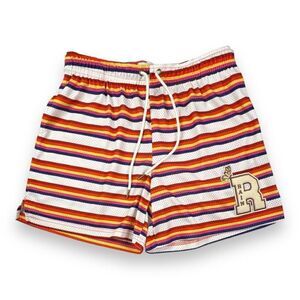 Ryoko Rain Stranger Things Rainbow Striped Athletic Shorts Size Extra Extra Larg